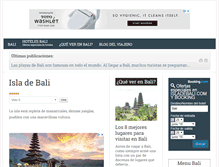 Tablet Screenshot of isladebali.com